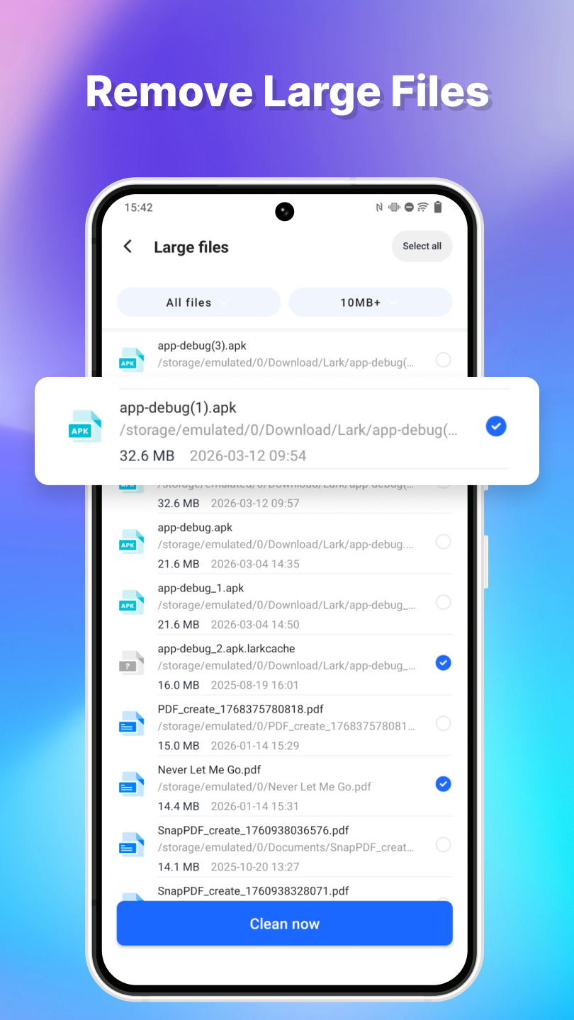 Screenshot clean screen